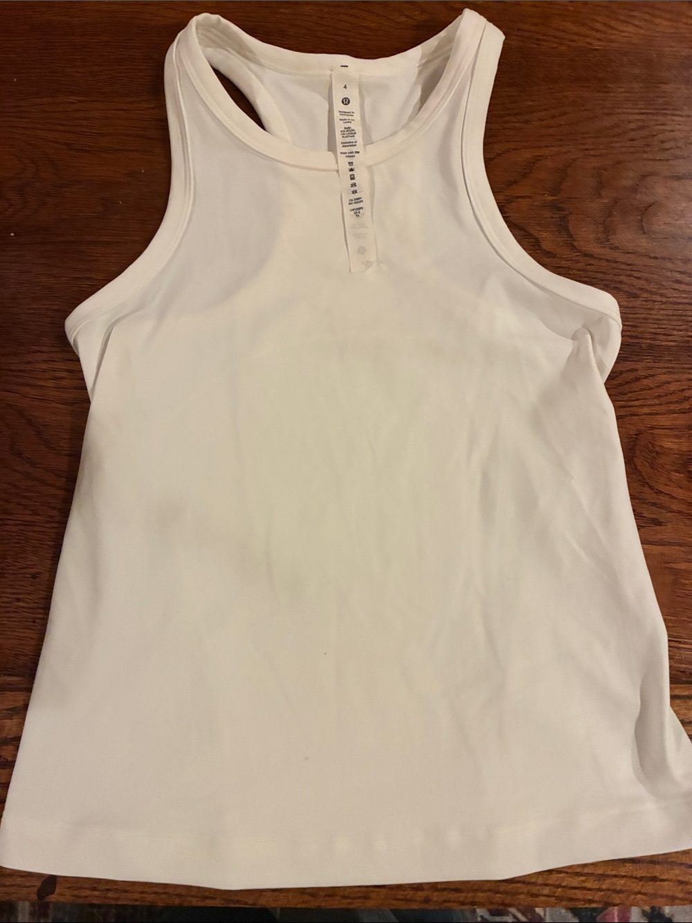 lululemon athletica White Racerback Tank Top
